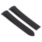 R.om4.1.1 Main Black Strapsco Silicone Rubber Watch Band For Omega Seamaster Planet Ocean