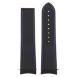 R.om4.1.5 Up Black & Blue Strapsco Silicone Rubber Watch Band For Omega Seamaster Planet Ocean