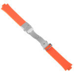 R.ors1.12 Alt Orange Strapsco Silicone Rubber Watch Band For ORIS TT1