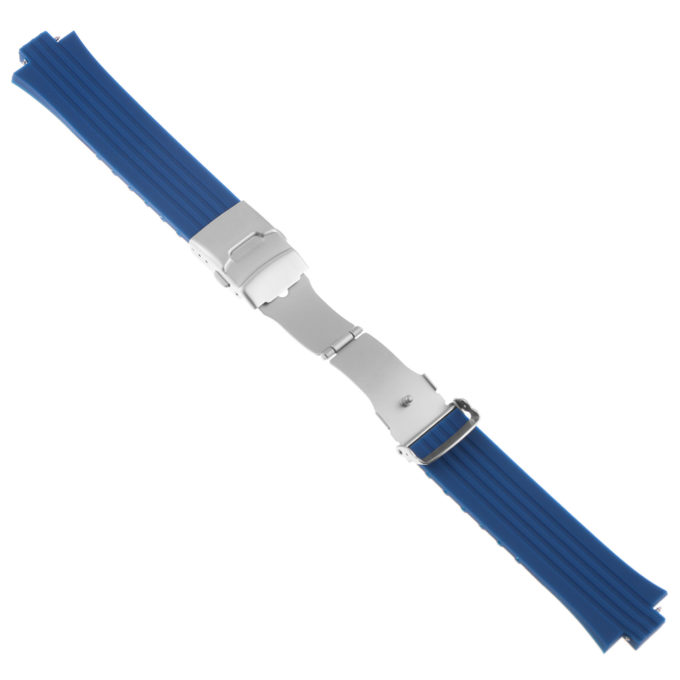 R.ors1.5 Alt Blue Strapsco Silicone Rubber Watch Band For ORIS TT1