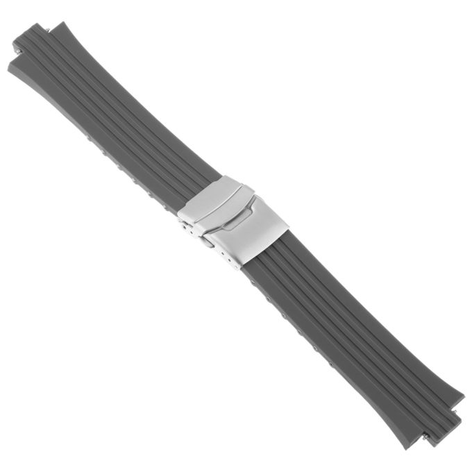 R.ors1.7 Main Grey Strapsco Silicone Rubber Watch Band For ORIS TT1