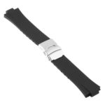 R.ors2.1 Main Black Strapsco Silicone Rubber Watch Band For ORIS Aquis