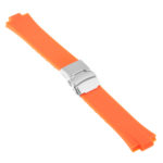 R.ors2.12 Main Orange Strapsco Silicone Rubber Watch Band For ORIS Aquis