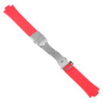 R.ors2.6 Alt Red Strapsco Silicone Rubber Watch Band For ORIS Aquis