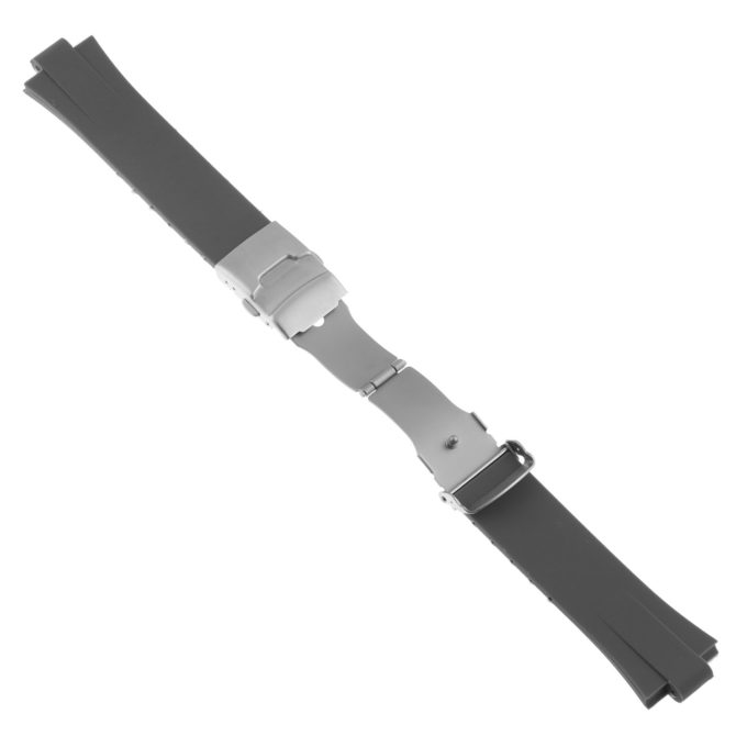 R.ors2.7 Alt Grey Strapsco Silicone Rubber Watch Band For ORIS Aquis