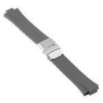 R.ors2.7 Main Grey Strapsco Silicone Rubber Watch Band For ORIS Aquis