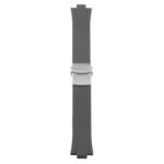 R.ors2.7 Up Grey Strapsco Silicone Rubber Watch Band For ORIS Aquis