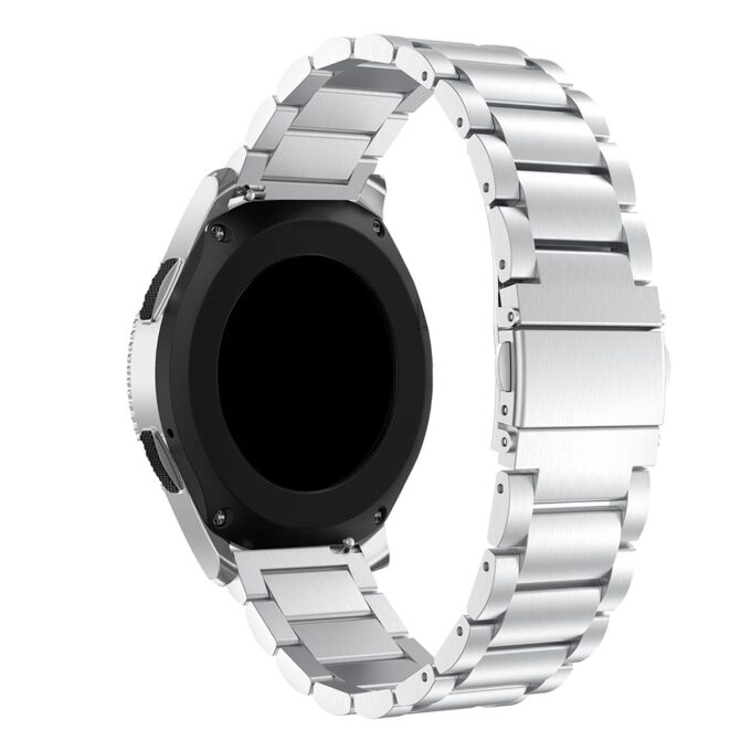 S.m8.ss.22 Back Silver StrapsCo Stainless Steel Watch Band Strap Compatible With Samsung Galaxy Watch, Galaxy Watch Active & Gear