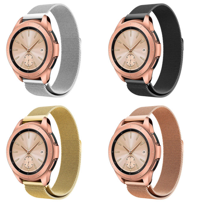 S.m9 All Colour StrapsCo Milanese Mesh Watch Band Strap Compatible With Samsung Galaxy Watch, Galaxy Watch Active & Gear