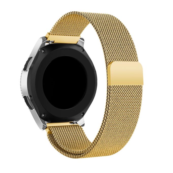 S.m9.yg.22 Back Yellow Gold StrapsCo Milanese Mesh Watch Band Strap Compatible With Samsung Galaxy Watch, Galaxy Watch Active & Gear