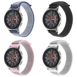 S.ny3 All Colors StrapsCo Woven Nylon Watch Band Strap Compatible With Samsung Galaxy Watch (46mm), Gear S3 Classic, Gear S3 Frontier & Gear Live