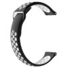 S.r10.1.22 Back Black & White StrapsCo Perforated Silicone Rubber Watch Band Strap Compatible With Samsung Galaxy Watch, Galaxy Watch Active & Gear