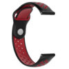 S.r10.1.6 Front Black & Red StrapsCo Perforated Silicone Rubber Watch Band Strap Compatible With Samsung Galaxy Watch, Galaxy Watch Active & Gear