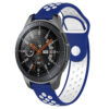 S.r10.5.22 Main Blue & White StrapsCo Perforated Silicone Rubber Watch Band Strap Compatible With Samsung Galaxy Watch, Galaxy Watch Active & Gear