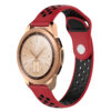 S.r10.6.1.20 Main Red & Black StrapsCo Perforated Silicone Rubber Watch Band Strap Compatible With Samsung Galaxy Watch, Galaxy Watch Active & Gear