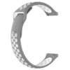 S.r10.7.22 Back Grey & White StrapsCo Perforated Silicone Rubber Watch Band Strap Compatible With Samsung Galaxy Watch, Galaxy Watch Active & Gear