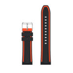 S.r8.1.12 Up Black & Orange StrapsCo Silicone Rubber Watch Strap With Quick Release Compatible With Samsung Galaxy Watch Gear S3 Classic Frontier Gear Live