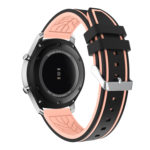 S.r8.1.13 Back Black & Pink StrapsCo Silicone Rubber Watch Strap With Quick Release Compatible With Samsung Galaxy Watch Gear S3 Classic Frontier Gear Live