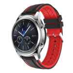 S.r8.1.6 Main Black & Red StrapsCo Silicone Rubber Watch Strap With Quick Release Compatible With Samsung Galaxy Watch Gear S3 Classic Frontier Gear Live