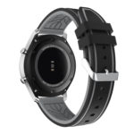 S.r8.1.7 Back Black & Grey StrapsCo Silicone Rubber Watch Strap With Quick Release Compatible With Samsung Galaxy Watch Gear S3 Classic Frontier Gear Live