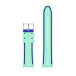 S.r8.11.5 Up Mint Green & Blue StrapsCo Silicone Rubber Watch Strap With Quick Release Compatible With Samsung Galaxy Watch Gear S3 Classic Frontier Gear Live