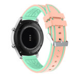 S.r8.13.11 Back Pink & Mint Green StrapsCo Silicone Rubber Watch Strap With Quick Release Compatible With Samsung Galaxy Watch Gear S3 Classic Frontier Gear Live