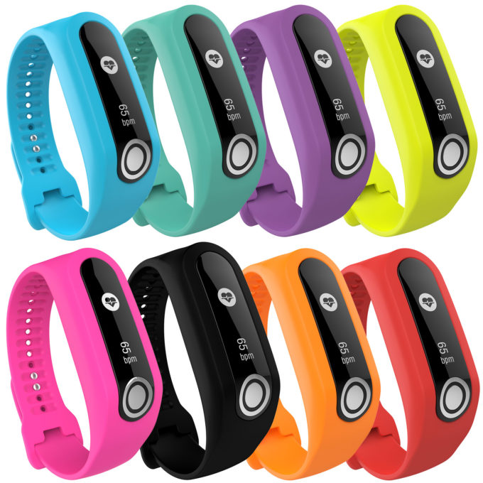 Tt.r4 All Colors StrapsCo Silicone Rubber Watch Band Strap Compatible With TomTom Touch