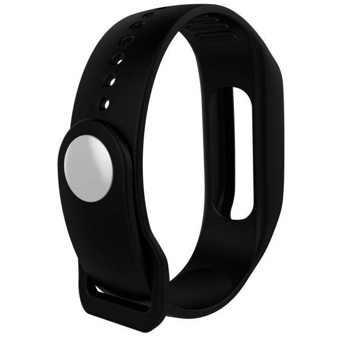 Tt.r4.1 Back Black StrapsCo Silicone Rubber Watch Band Strap Compatible With TomTom Touch