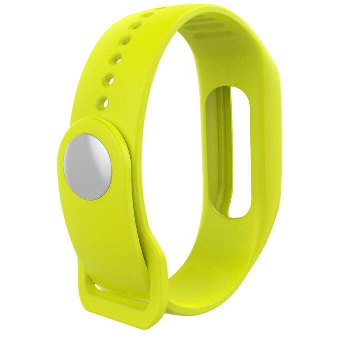 Tt.r4.11 Back Lime Green StrapsCo Silicone Rubber Watch Band Strap Compatible With TomTom Touch