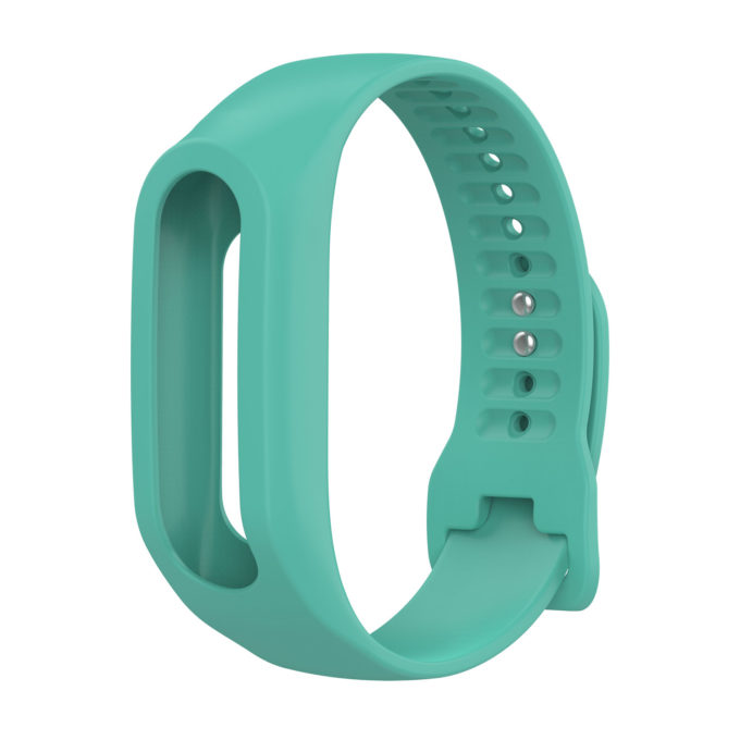 Tt.r4.11a Front Mint Green StrapsCo Silicone Rubber Watch Band Strap Compatible With TomTom Touch