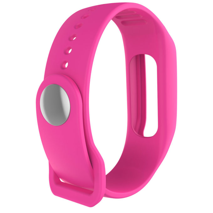 Tt.r4.13 Back Fuchsia StrapsCo Silicone Rubber Watch Band Strap Compatible With TomTom Touch