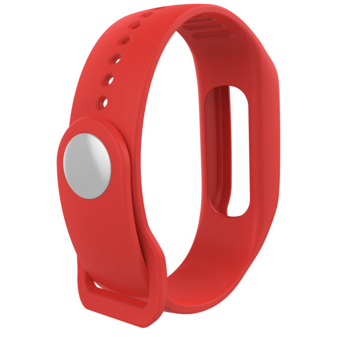 Tt.r4.6 Back Red StrapsCo Silicone Rubber Watch Band Strap Compatible With TomTom Touch