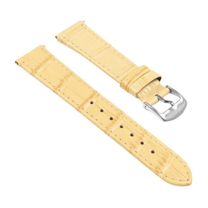 St20.17 Angle Beige Ladies Crocodile Leather Watch Band Strap