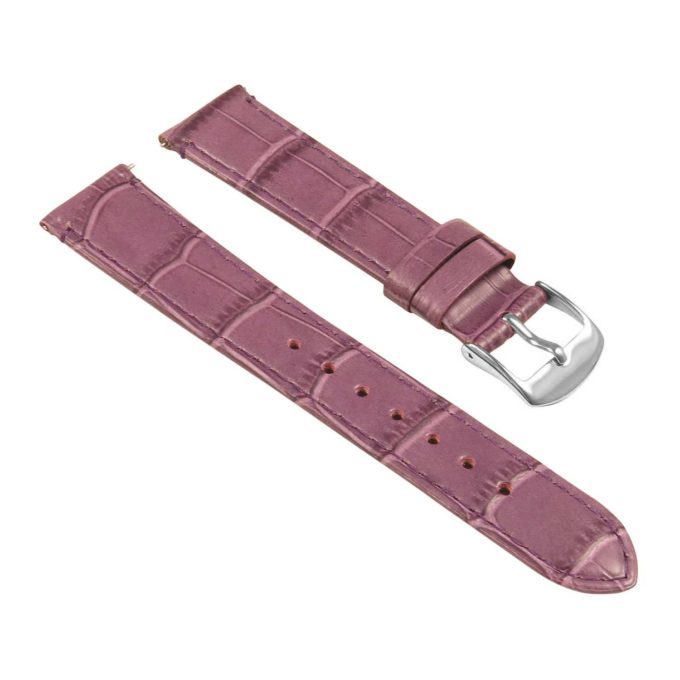 St20.18 Angle Purple Ladies Crocodile Leather Watch Band Strap