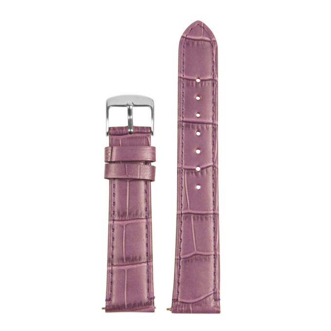 Crocodile Skin Watch Strap, Pink