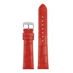 St20.6 Up Red Ladies Crocodile Leather Watch Band Strap