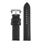 St23.1.1 Up Black Heavy Duty Mens Leather Watch Band