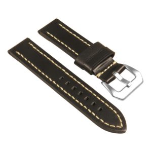 Thick Leather Strap w/ Stitching - Quick Release | StrapsCo