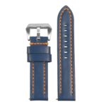 St23.5.12 Up Blue & Orange Heavy Duty Mens Leather Watch Band