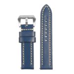 St23.5.22 Up Blue & White Heavy Duty Mens Leather Watch Band
