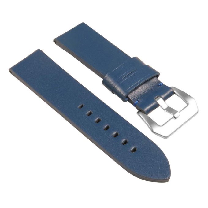 St24.5 Angle Blue Heavy Duty Leather Watch Band Strap