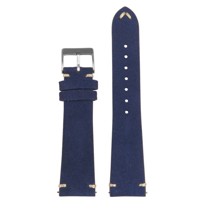 St28.5 Upright Suede Watch Strap In Blue