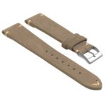 St28.7 Angled Suede Watch Strap In Grey