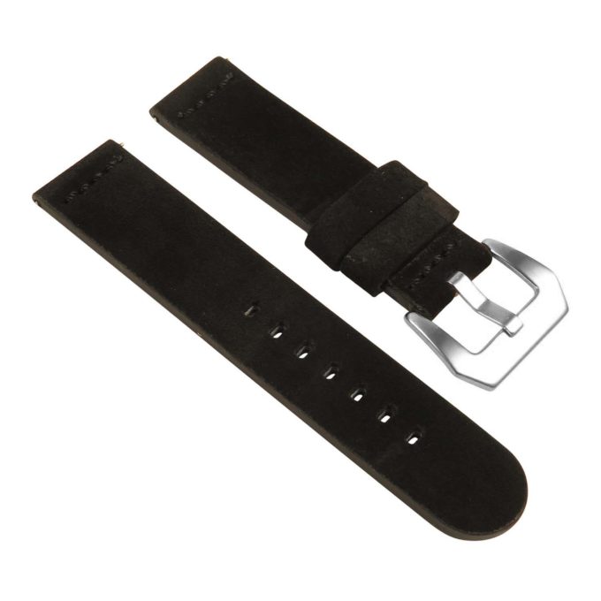 St29.1 Angle Black Heavy Duty Suede Watch Strap