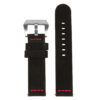 St29.1.6 Up Black & Red Heavy Duty Suede Watch Strap