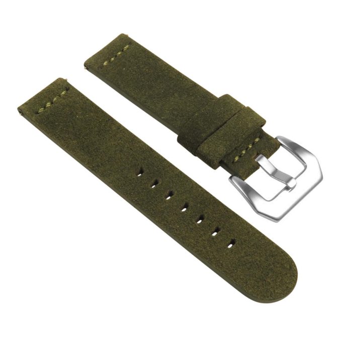St29.11 Angle Green Heavy Duty Suede Watch Strap