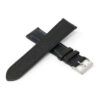 Ra8.1.5 Cross Black & Blue DASSARI Perforated Leather Racing Rally Watch Band Quick Release Strap 18mm 20mm 22mm 24mm