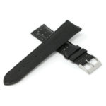 Ra8.1.7 Cross Black & Grey DASSARI Perforated Leather Racing Rally Watch Band Quick Release Strap 18mm 20mm 22mm 24mm