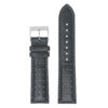 Ra8.1.7 Up Black & Grey DASSARI Perforated Leather Racing Rally Watch Band Quick Release Strap 18mm 20mm 22mm 24mm