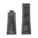 Rx.l2.1 Main Black StrapsCo Alligator Embossed Leather Watch Band Strap Compatible With Daytona